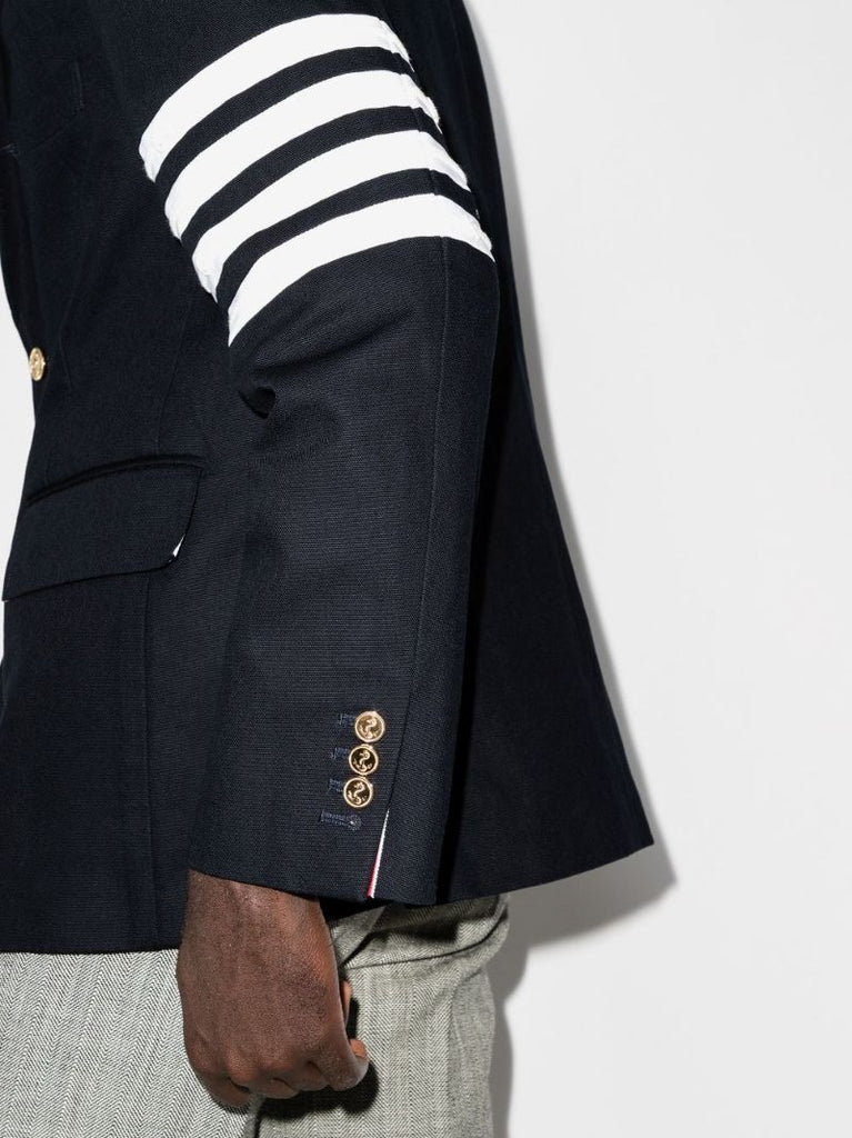 4-bar Stripe Cotton Blazer