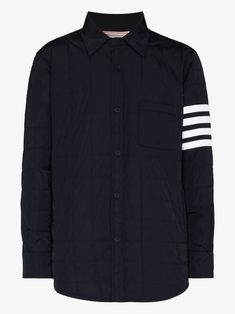 4-bar Stripe Quilted Shirt Jacket