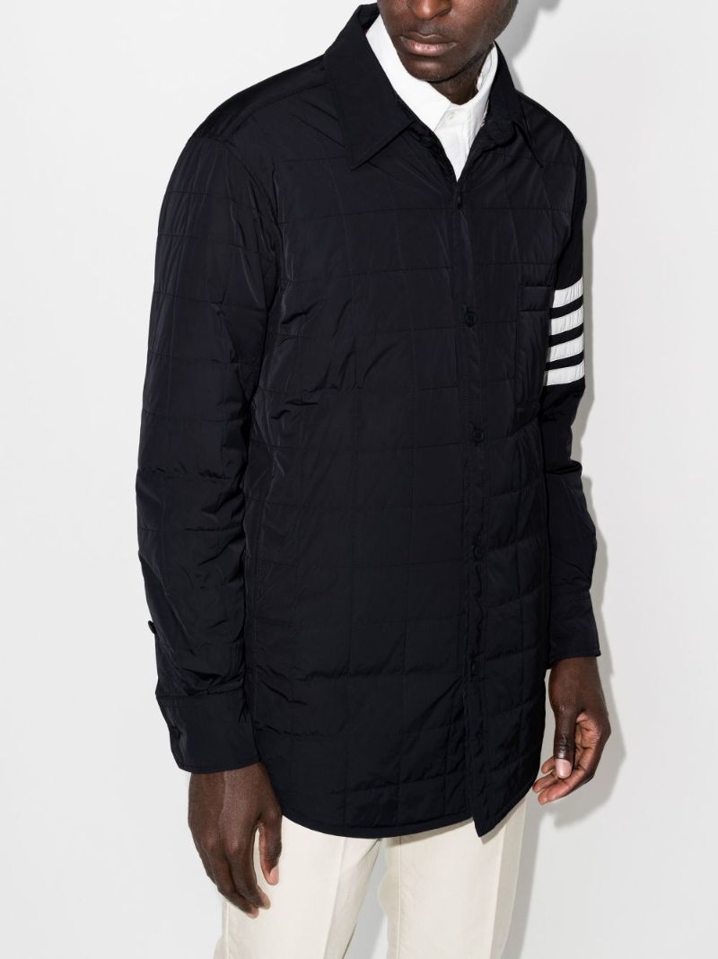 4-bar Stripe Quilted Shirt Jacket