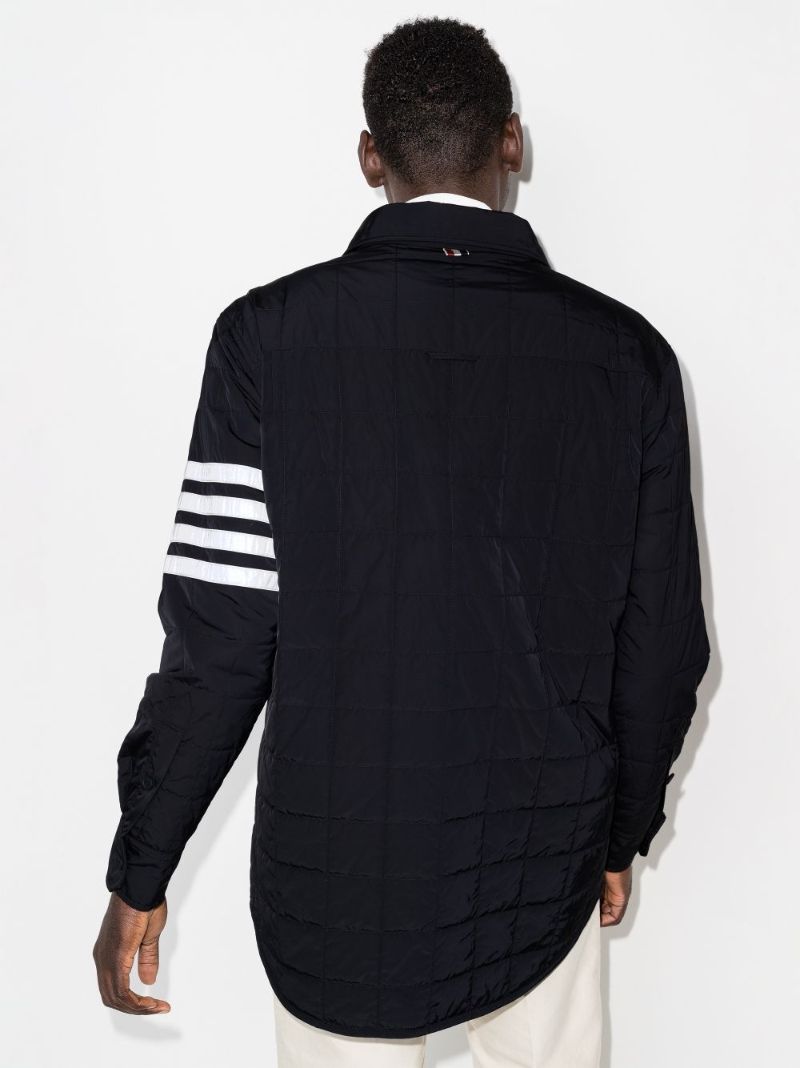 4-bar Stripe Quilted Shirt Jacket