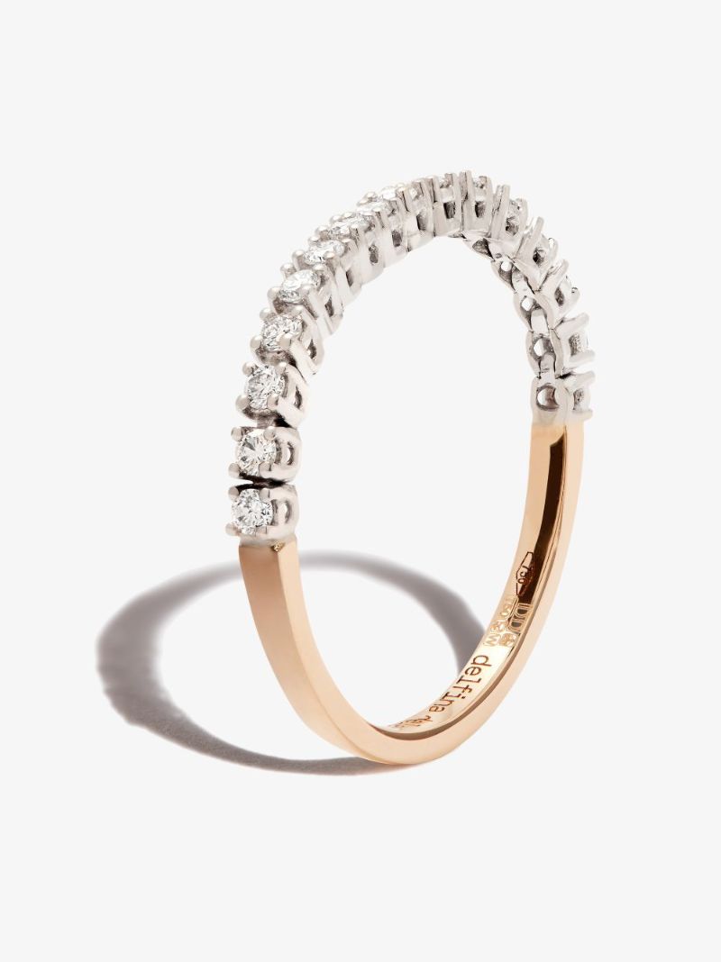 18k Yellow Gold 1987 Tennis Diamond Ring