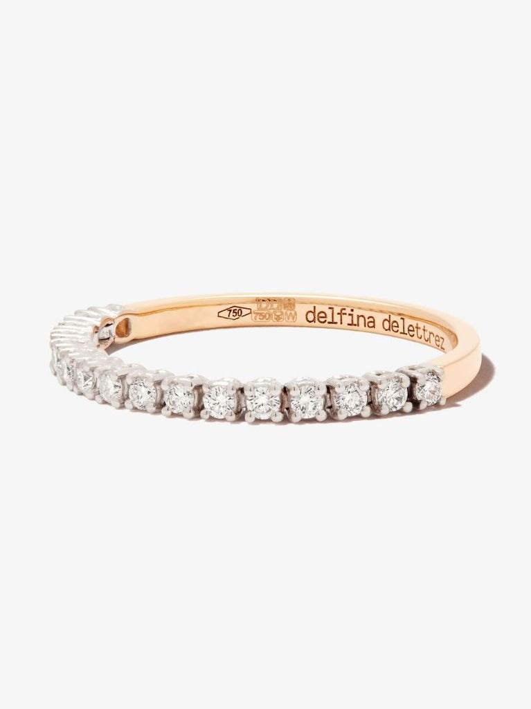 18k Yellow Gold 1987 Tennis Diamond Ring
