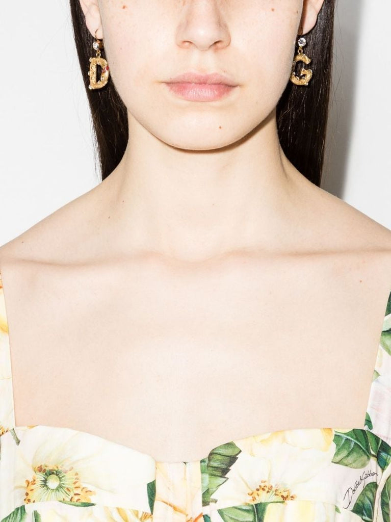 Dg-logo Drop Earrings