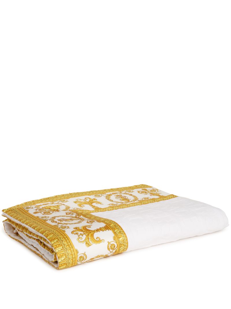 White I Love Baroque Cotton Towel