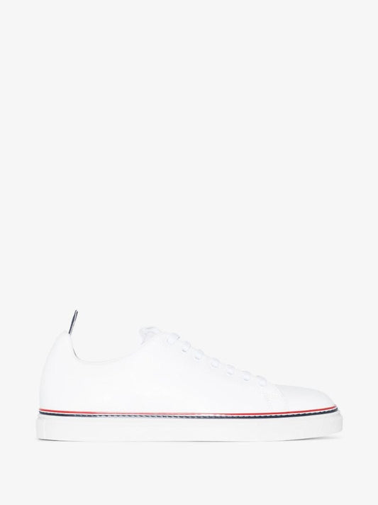 White Tennis Low-top Leather Sneakers