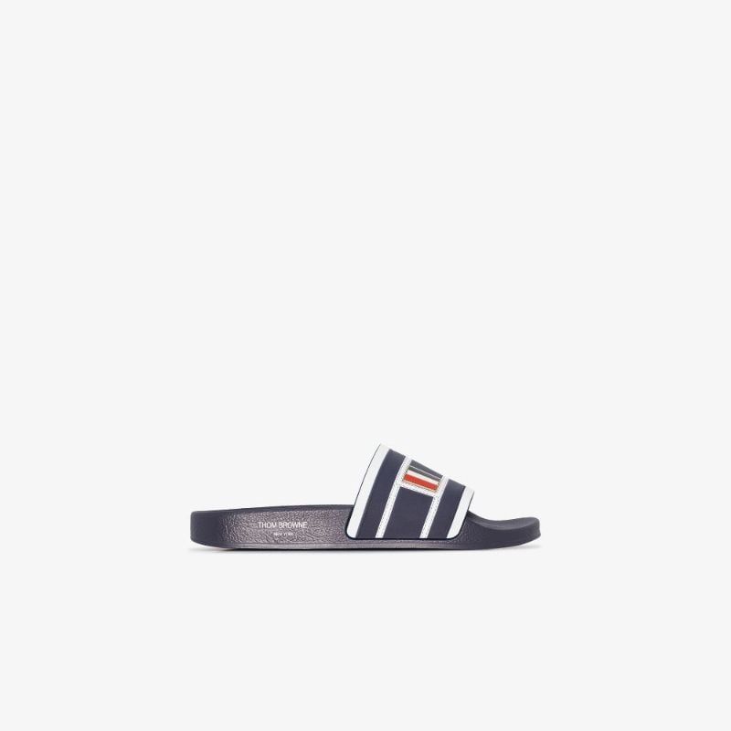 Blue Trompe L'oeil Print Slides