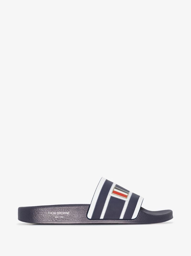 Blue Trompe L'oeil Print Slides