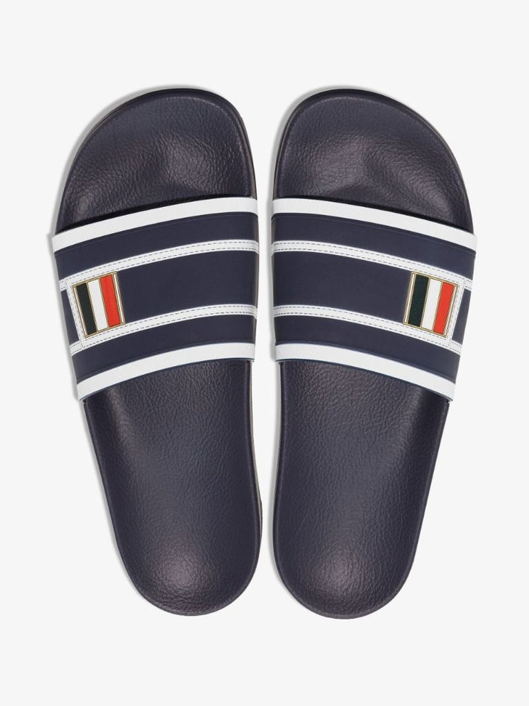 Blue Trompe L'oeil Print Slides