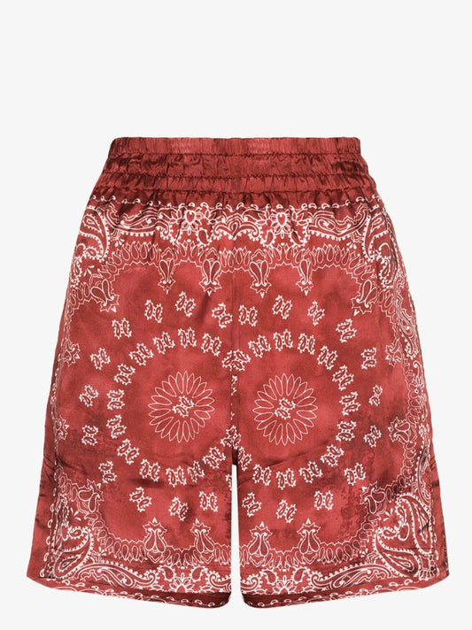 Cinderella Bandana Print Satin Shorts