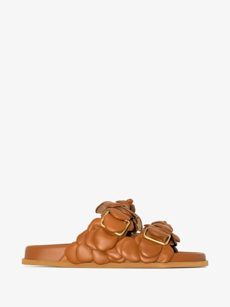 Brown Atelier 03 Rose Edition Leather Sandals