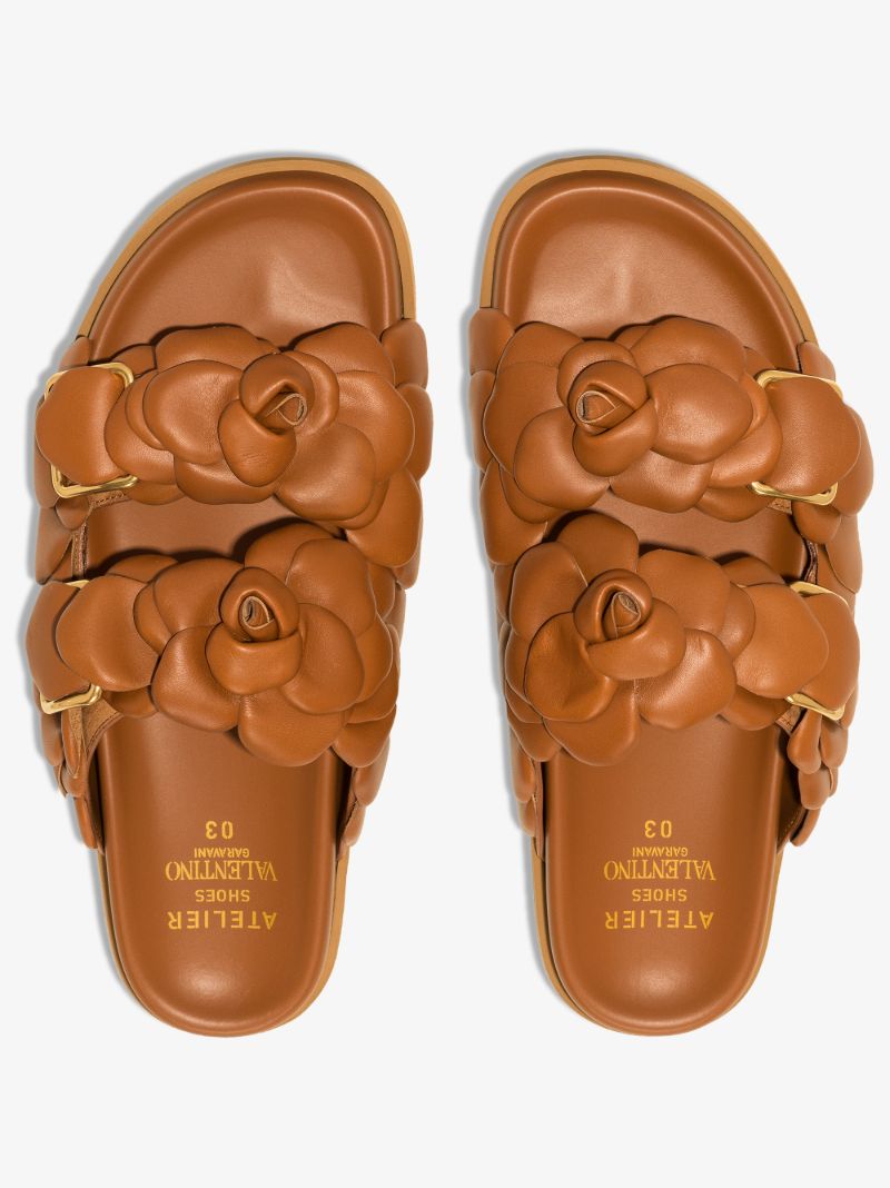 Brown Atelier 03 Rose Edition Leather Sandals