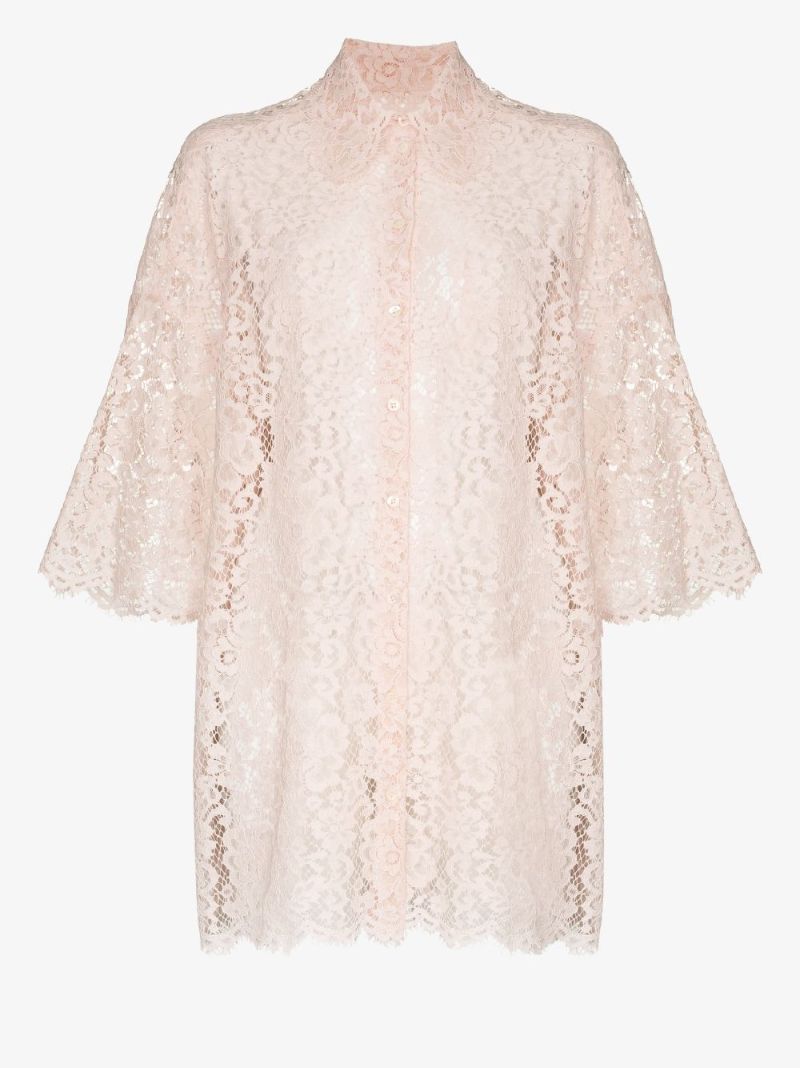 Boxy-fit Lace Blouse