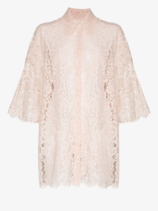 Boxy-fit Lace Blouse