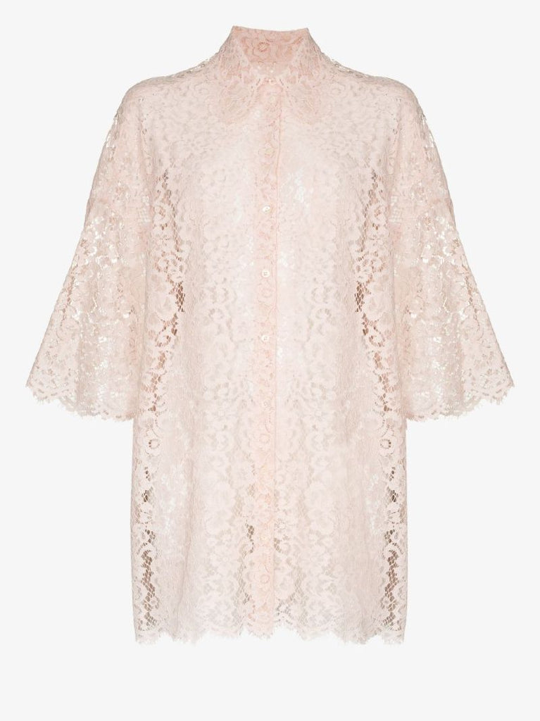 Boxy-fit Lace Blouse
