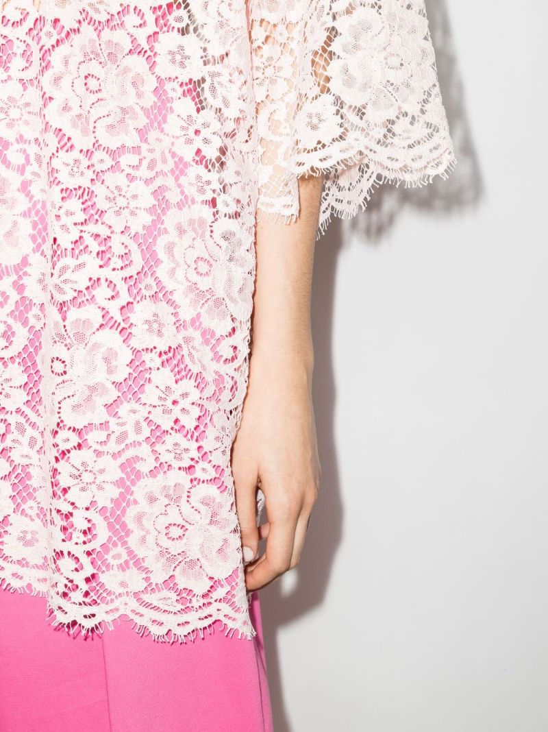 Boxy-fit Lace Blouse