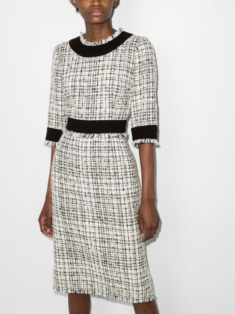 Tweed Midi Dress