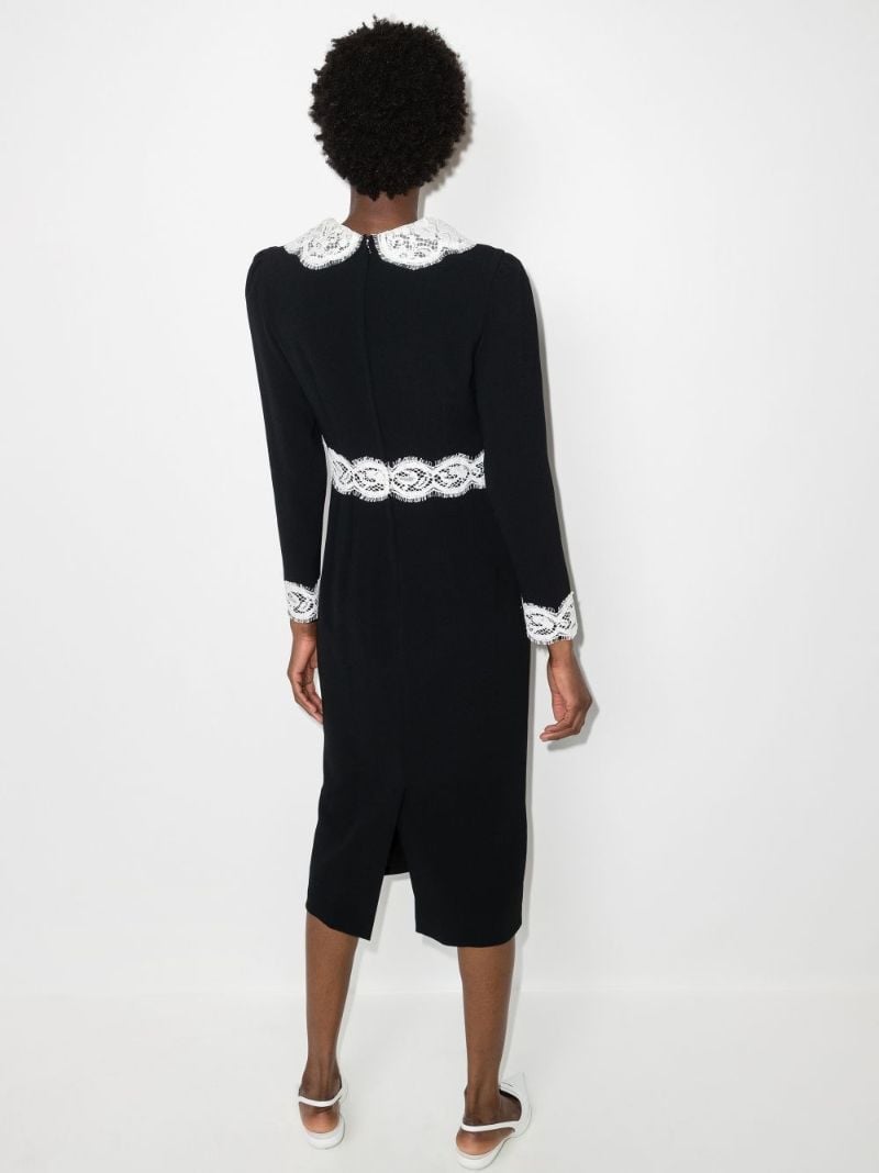 Cady Lace Trim Midi Dress