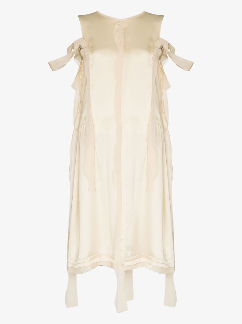 Distressed Panel Midi Dress