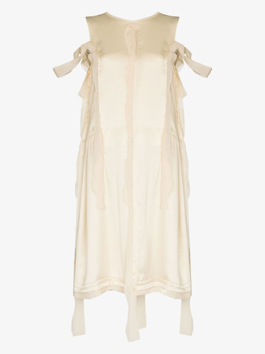 Distressed Panel Midi Dress