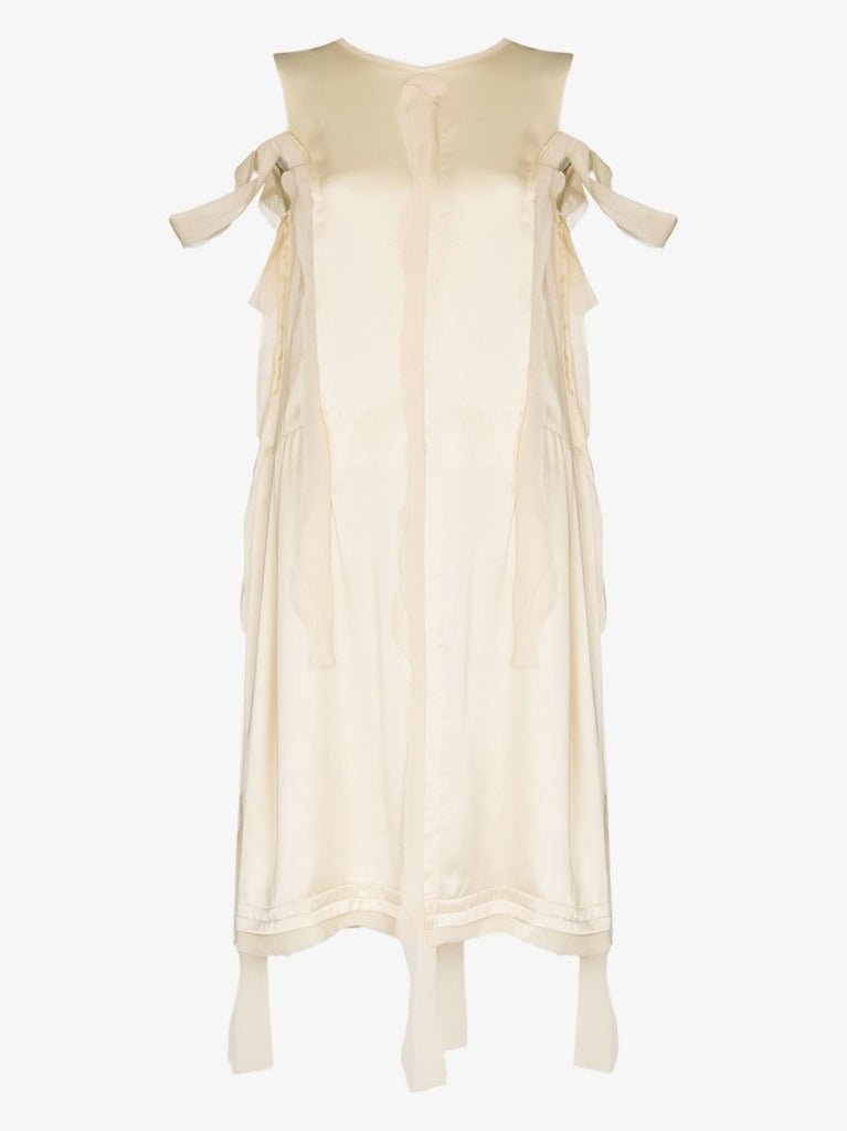 Distressed Panel Midi Dress