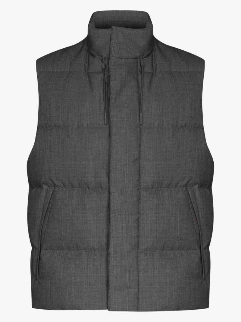 Padded High Neck Gilet