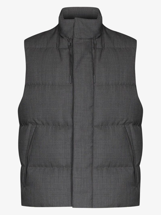 Padded High Neck Gilet