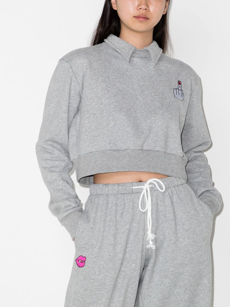 Wings Cropped Sweatshirt