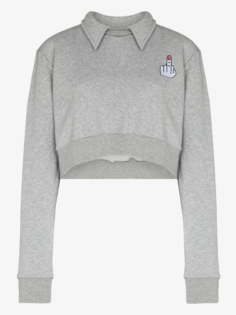 Wings Cropped Sweatshirt
