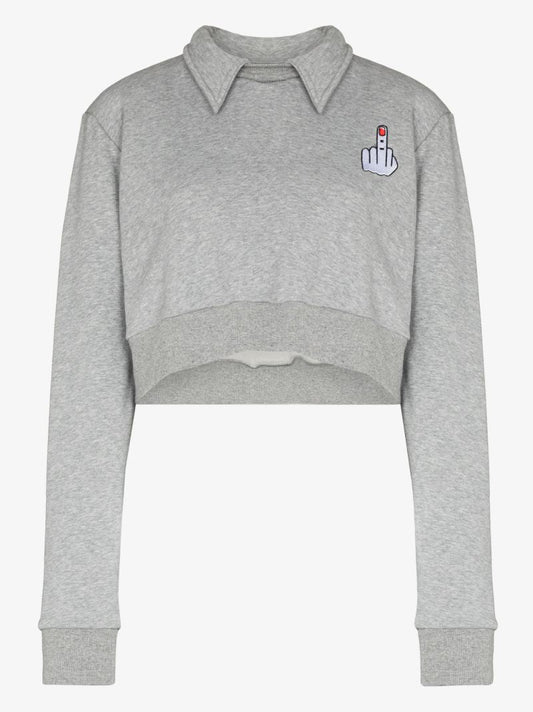 Wings Cropped Sweatshirt