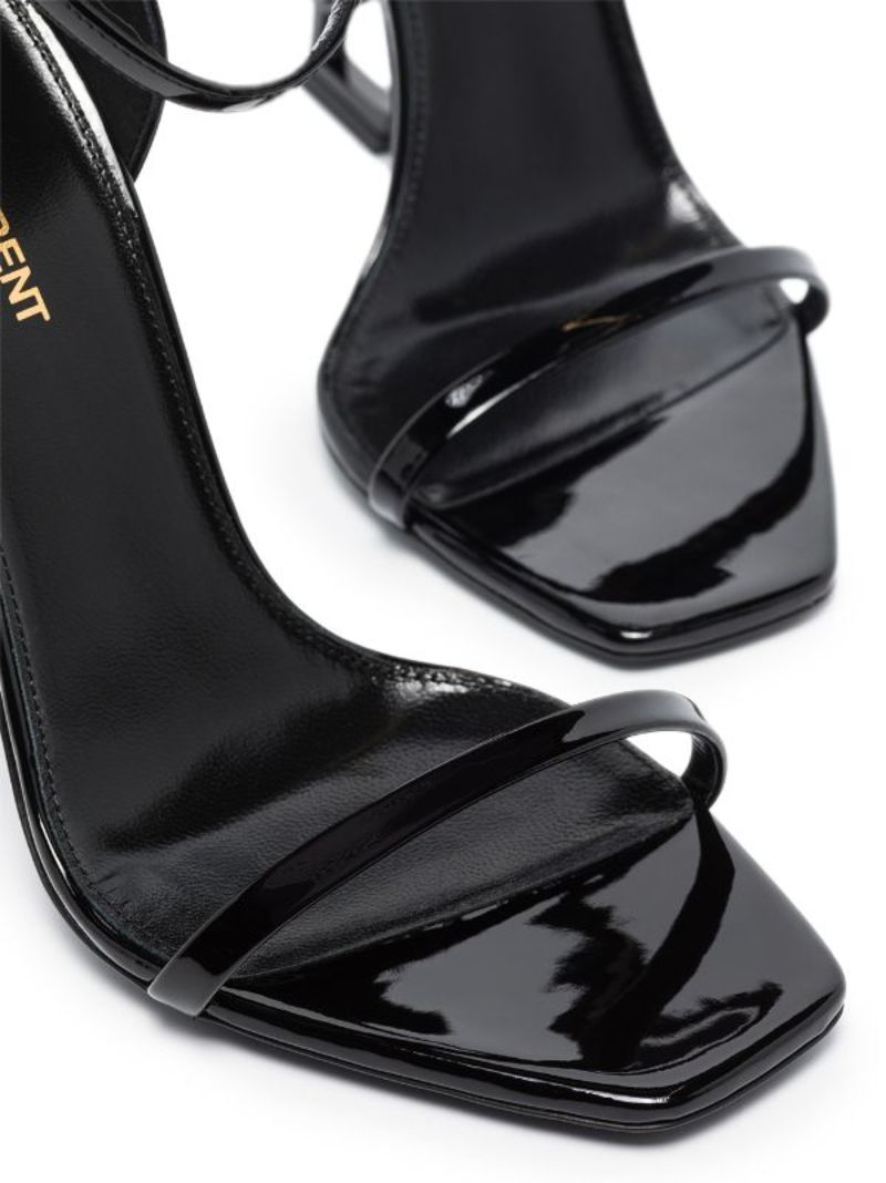 Black Opyum 110 Patent Leather Sandals