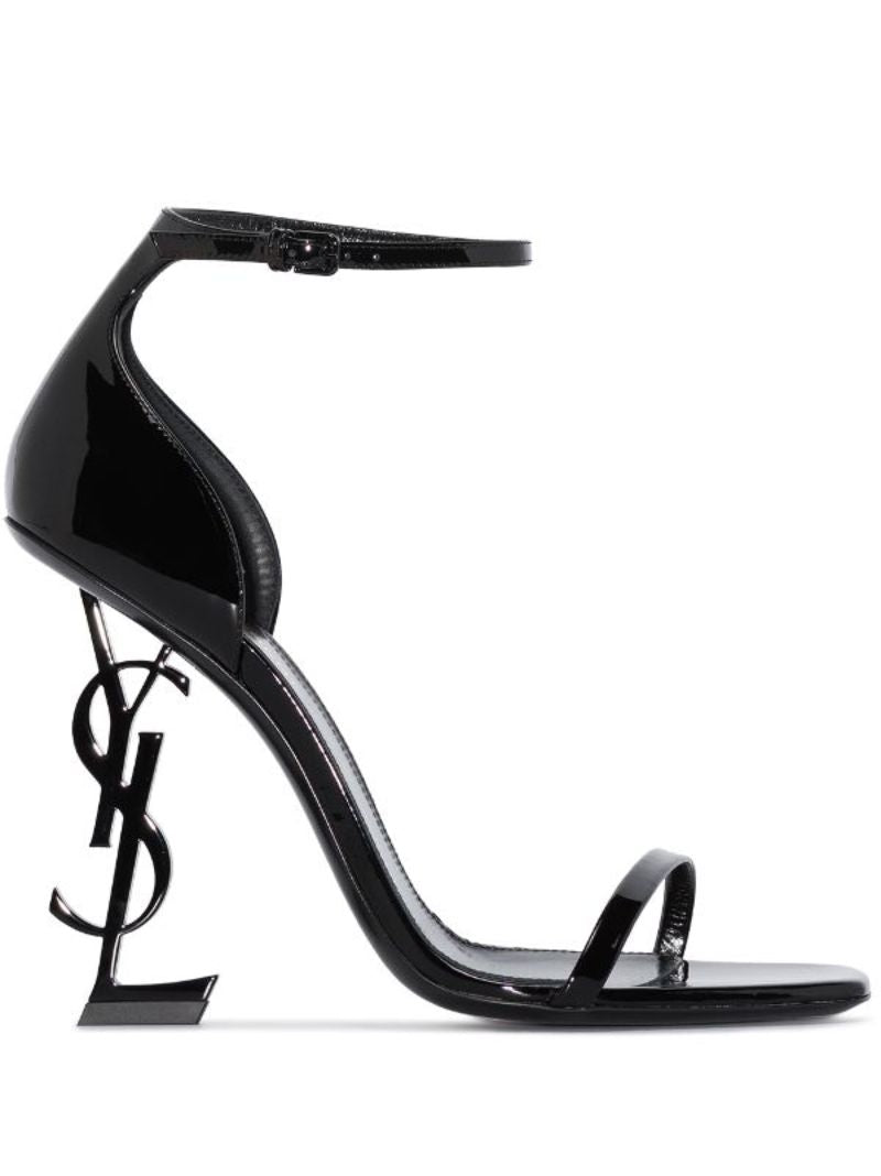 Black Opyum 110 Patent Leather Sandals