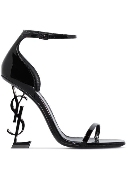 Black Opyum 110 Patent Leather Sandals