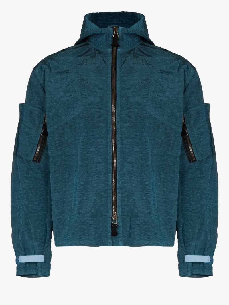 Crinkled Bomber Jacket