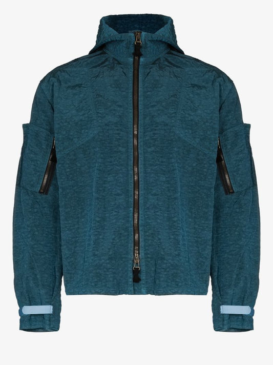 Crinkled Bomber Jacket