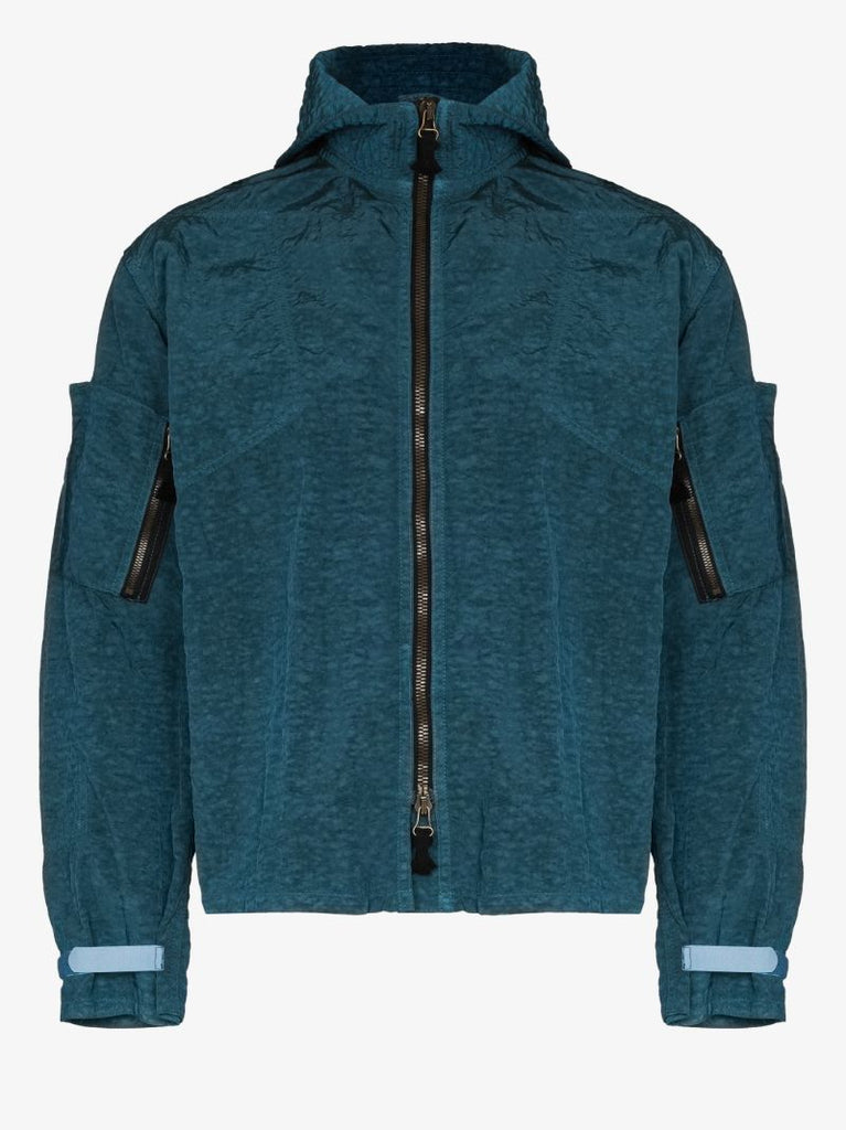 Crinkled Bomber Jacket