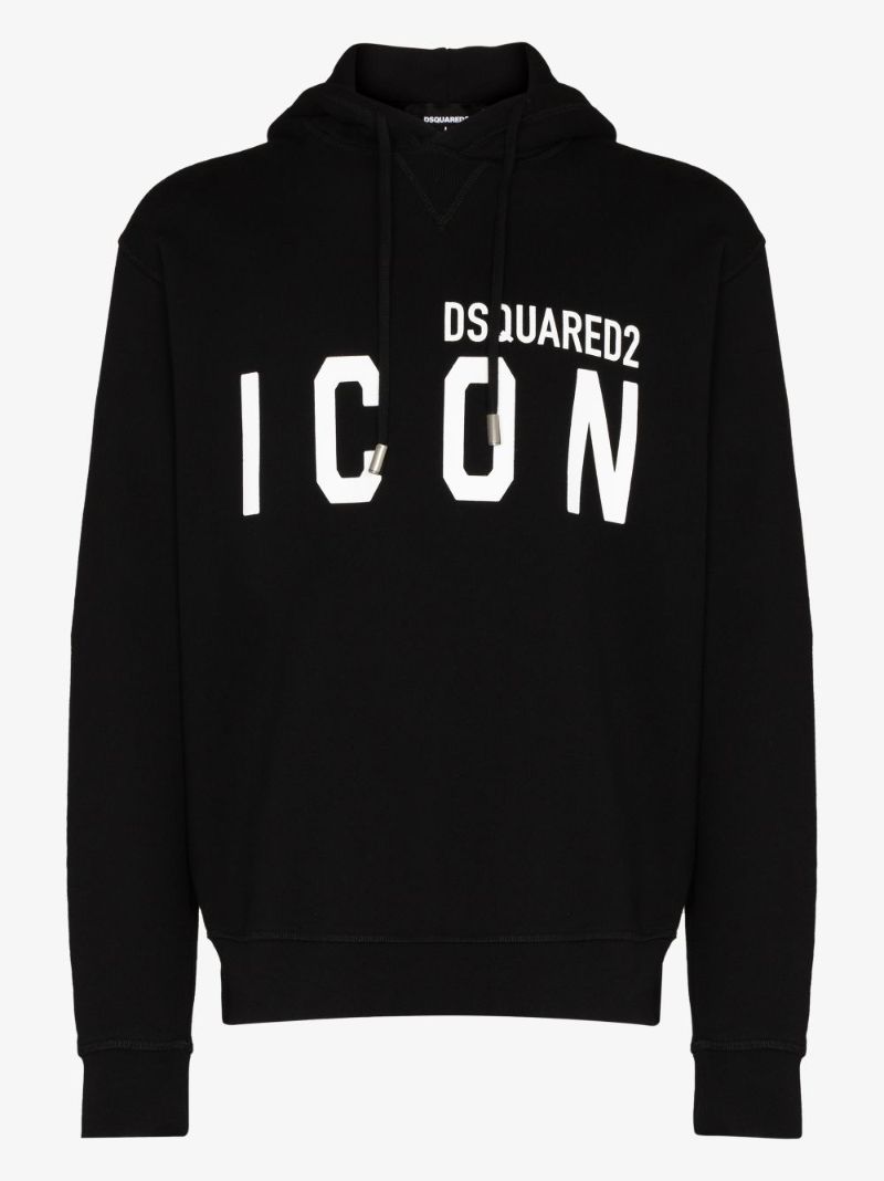 Icon Logo Print Hoodie