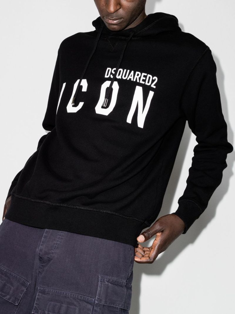 Icon Logo Print Hoodie