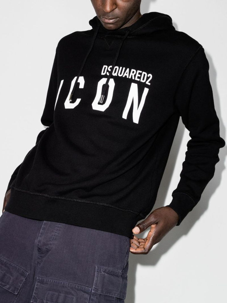 Icon Logo Print Hoodie