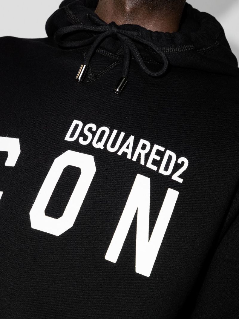 Icon Logo Print Hoodie