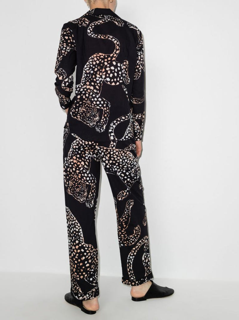 Black the Jag Full Length Pyjama Set