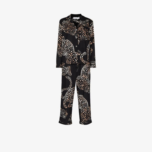 Black the Jag Full Length Pyjama Set