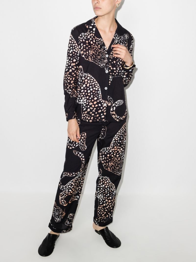 Black the Jag Full Length Pyjama Set
