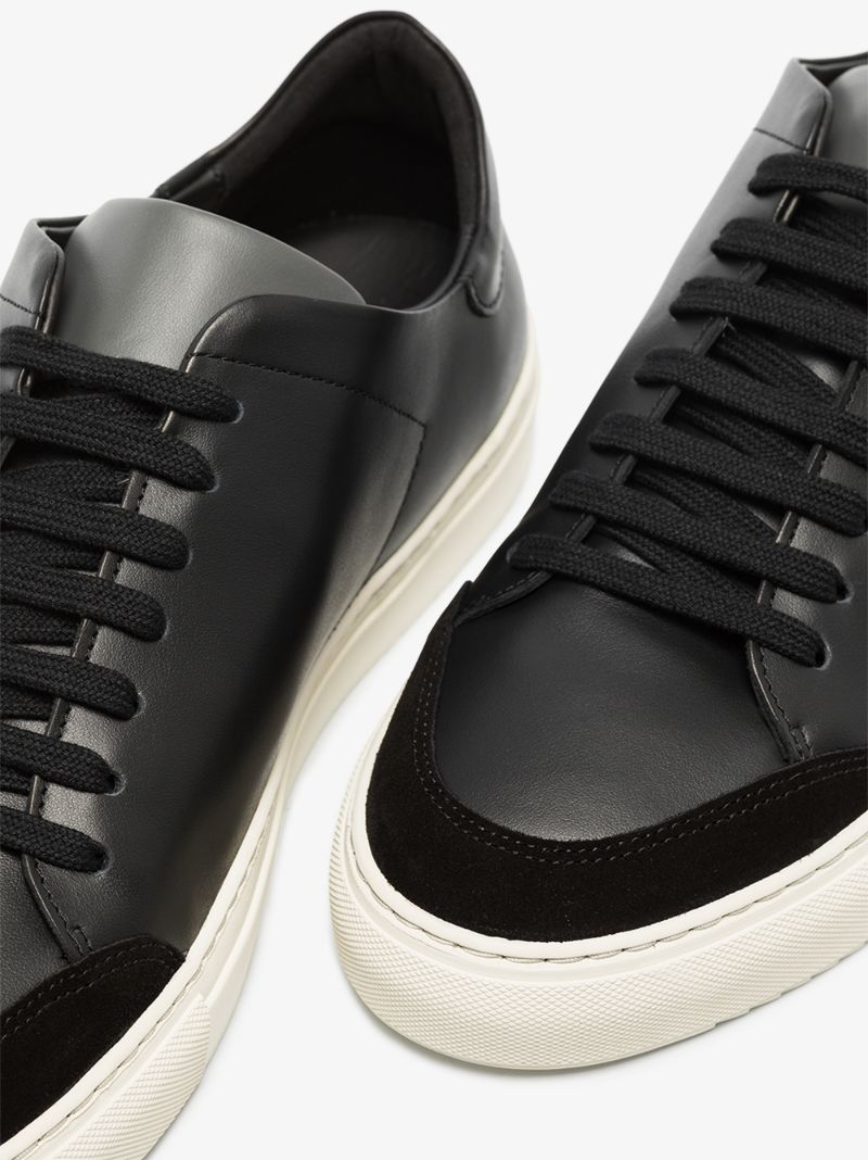 Black Clean 90 Leather Sneakers