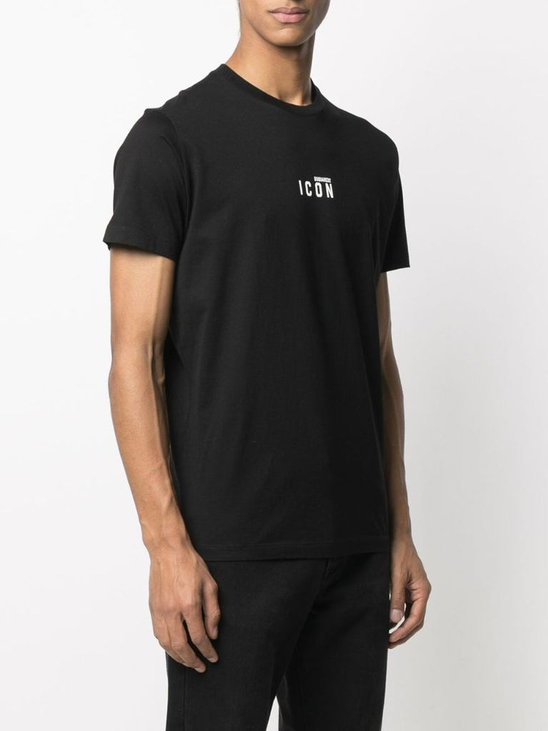 Black Logo Print T-shirt