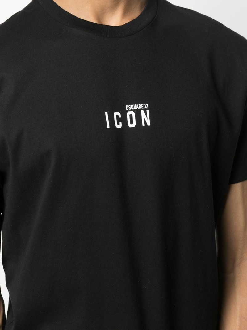 Black Logo Print T-shirt