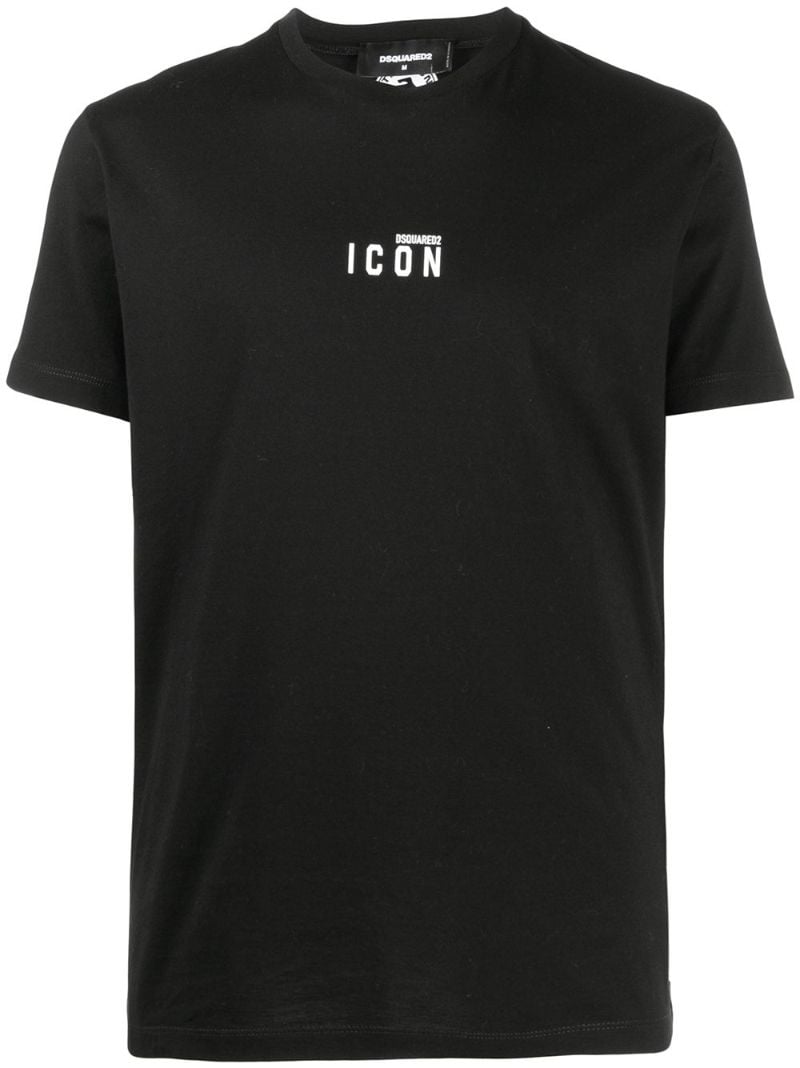 Black Logo Print T-shirt