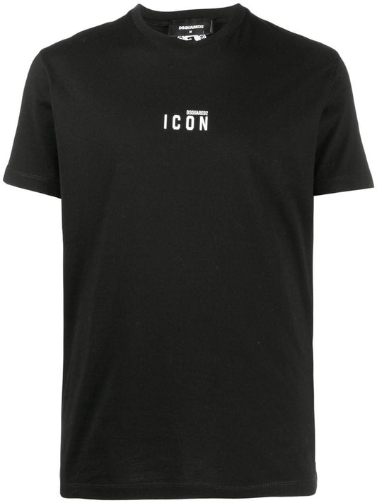 Black Logo Print T-shirt