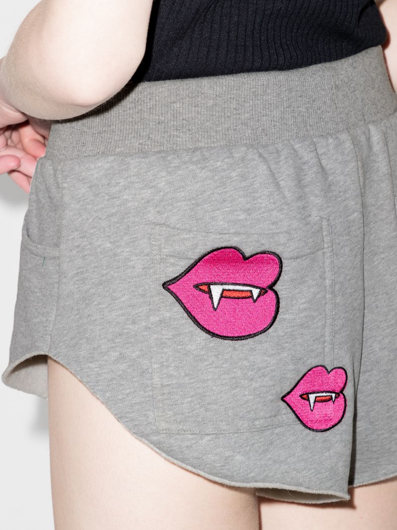 Embroidered Cotton Jogging Shorts