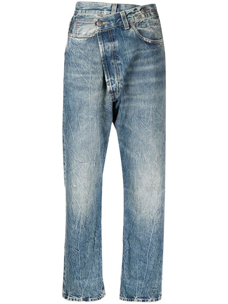 Blue Crossover High-rise Jeans