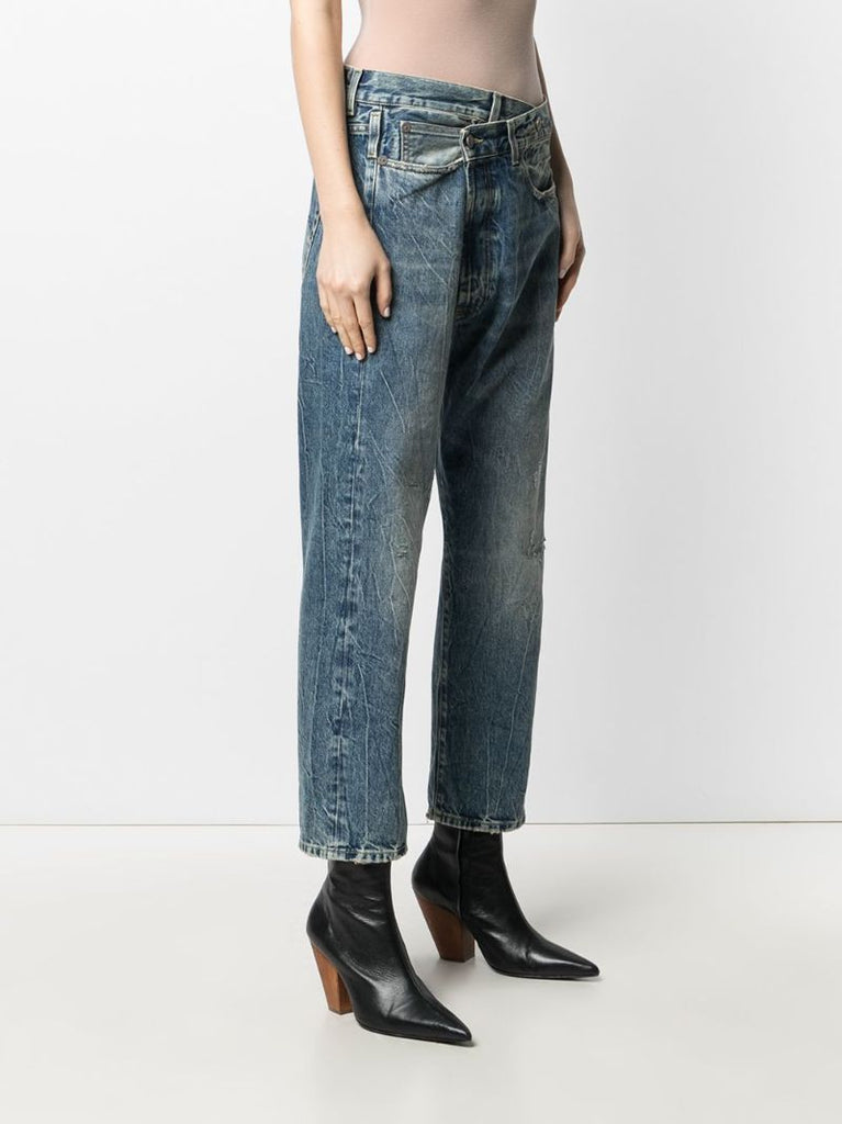 Blue Crossover High-rise Jeans